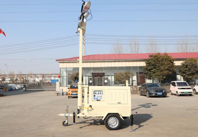 翔工的照明燈車，哪里需要哪里搬